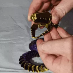 ARTICULATED ROBOT SNAKE FEMALE print-in-place