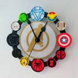Avengers Clock Face