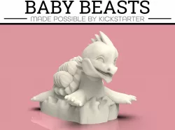 Baby Dragon Turtle - Tabletop Miniature