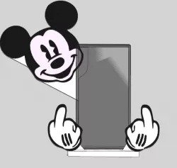 BAD MICKEY CELL PHONE HOLDER