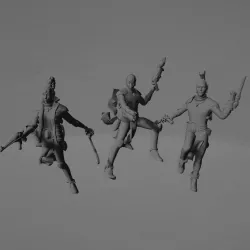 Band of Harlequin Clowns - builder