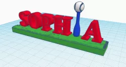 Baseball - Softball Name Stand