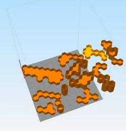 Battletech Map Racice River Delta 3D Terrain