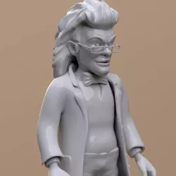Baxter Stockman pre-mutation - TMNT 1987 TV series