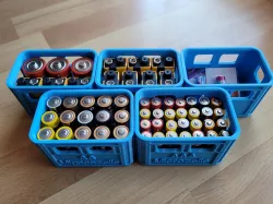 Beer crates complete set battery boxes stackable