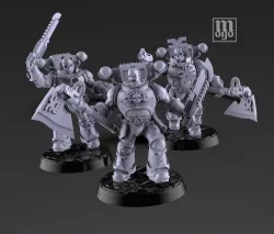 BERZERKER FURY AGAINST THE MACHINE Khorne -Butcher chaos  marines TRUESCALE