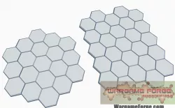 Blank 19 and 27 Hex Tile Clusters, Hex Map Scale