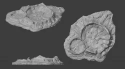 Blast crater for wargaming 40k 28mm scaled