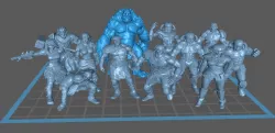 Blood Bowl, human full team, Fantasy Football, supported