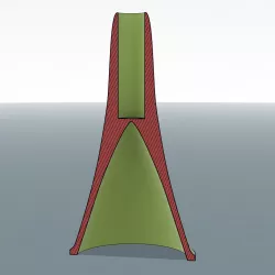 Blow Dart, Blow Gun Cup 3mm Shaft