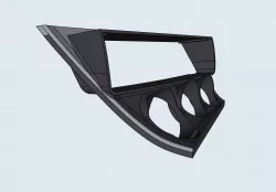 BMW E30 central console markers and climate control and flat model for customization