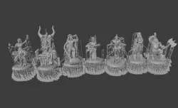 BoozeQuest - 7 miniatures FULL SET (Pre-Supported)