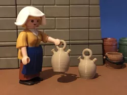 BOTIJO MINIATURE MARKET CRIB MINIATURE FIGURES SCALE FIGURES PLAYMOBIL