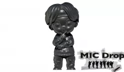 BTS Jin animated Chibi Funko in MIC DROP