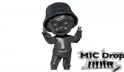 BTS Jung Kook Jung Kook animated Chibi Funko in MIC DROP