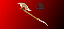 Buffy The Vampire Slayer 'Ancient' Scythe / Axe | Thematic Wall Mount or Table Plinth Available | By Collins Creations 3D