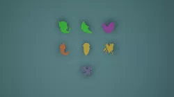 Bugs Region 1 Pokemon Meeple and Mega Charizard