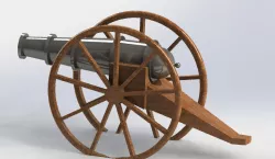 CANNON GUN, FORTRESS GUN 3D MODEL, DIY TOY PRINT 3D PLASTIC