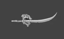 Captain Bones' Original Pirate Cutlass 3D Model
