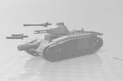 Char B1 Bis, Ter, & Quater for Dust Warfare 1947
