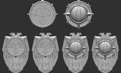 Children of Jorus Legion Heraldry and Storm Shields