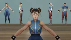 Chun Li Fortnite Skin T-Pose RIGGING VR / AR / low-poly 3d model