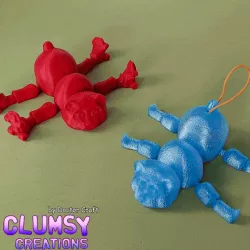 CLUMSY Panda Bear TRINKET Flexi
