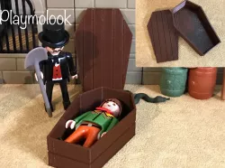 COFFIN TABLES MINIATURE COFFIN MINIATURE WEST MINIATURE SCALE FIGURES PLAYMOBIL