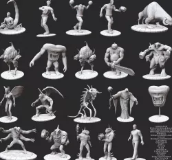Complete Set Serious Sam HD 3D Model STL File 3D Print