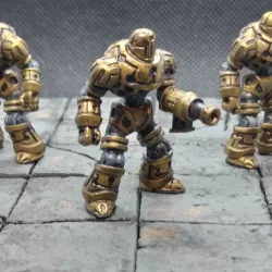 Construct Miniature, Warcast Soldier w/ Gun