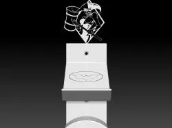 CONTROLLER AND HEADSET HOLDER - ARLEQUINA MODEL 3D PRINT MODEL