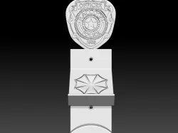 CONTROLLER AND HEADSET HOLDER - RESIDENT EVIL MODEL 3D PRINT MODEL