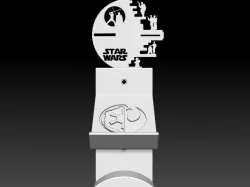 CONTROLLER AND HEADSET HOLDER - STAR WARS MODELS 3D PRINT MODEL