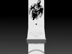 CONTROLLER AND HEADSET HOLDER - SUPERMAN MODEL 3D PRINT MODEL