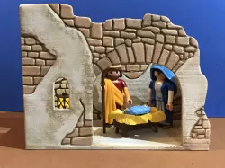 CRIB HOUSE FOR PLAYMOBIL FIGURES