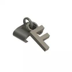 CROCS PENDANT (LETTER 'F')