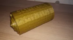 Cryptex letter ring. Cyrillic script
