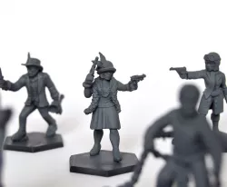 Cthulhu Investigator Flapper Armed with Gun Miniature 32mm RPG Tabletop