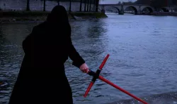 Customizable crossguard lightsaber, from The Force Awakens