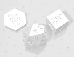 D2, D6 and D20 - Candles Symbol Logo