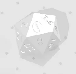D20 - Coffe Bean Symbol Logo