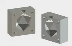 D20 Dice Mold Set Ice Cube, Resin, Silicone
