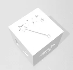 D6 - Magic Wand Symbol Logo