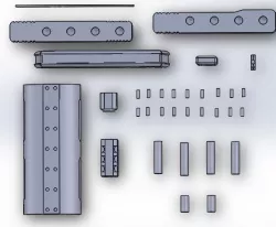 deadshot full auto handgun movie prop (assembly model)