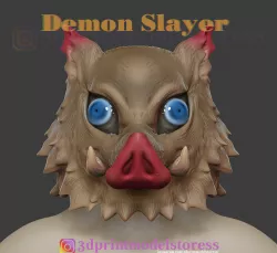 Demon Slayer Inosuke Mask Kimetsu no Yaiba Cosplay Helmet