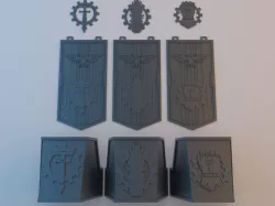 Details & ornaments for Wardog Titanic Robot