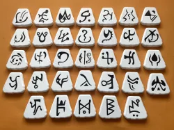 Diablo 2 Complete Rune Set -- No painting, nor filament changing required!