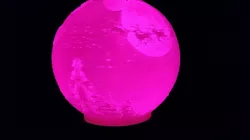 Disney christmas - light ball - litophane