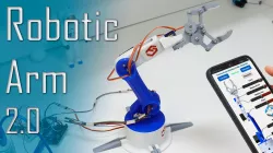 DIY Arduino Robot Arm with Smartphone Control