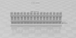 DnD Wood Fence with Door 28mm